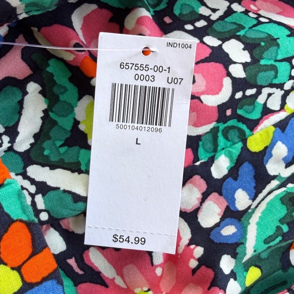 Old Navy Floral Paisley Midi Sundress Multicolor Smocked Sleeveless NWT Size L - Picture 8 of 10